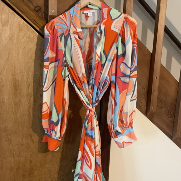 Retro style button down maxi dress - Picture 2 of 5